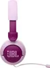 A close-up of a purple and pink JBL Junior 320 wired headset for children, shown against a white background. Produktbild-Vorschau