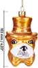 BRUBAKER Stylischer Hund mit Hut und Fliege Gold - Produktbild-Vorschau 5