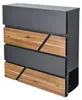 Briefkasten mit Holzdekor, Anthrazit, 370x370x105mm Produktbild-Vorschau 6
