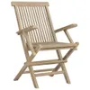Gartenstühle 2 Stk. Klappbar Grau 56x61x89 cm Massivholz Produktbild-Vorschau 3