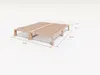 Gigapur G56 Massivholz-Bett 170x200 cm – Kiefer Natur Produktbild-Vorschau 6