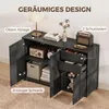 HOMCOM Sideboard Aufbewahrungsschrank Mehrzweckschrank mit Produktbild-Vorschau 4