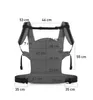 A diagram of a baby carrier with dimensions indicated by text and lines. Náhled obrázku produktu