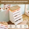 Nachttisch,Kommode, Sideboard mit 6 Schubladen, LED Produktbild-Vorschau 3