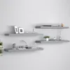 vidaXL Schweberegale 4 Stk. Grau 80x23,5x3,8 cm MDF Produktbild-Vorschau 17