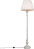 Ländliche Stehlampe Grau mit Weißem Plisseeschirm Classico Produktbild-Vorschau 1