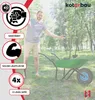 A man is standing next to a green wheelbarrow in a grassy outdoor setting. Anteprima dell’immagine prodotto