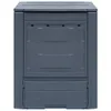 vidaXL Compostiera da giardino grigia 60 x 60 x 73 cm 260 L Anteprima dell’immagine prodotto 1