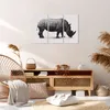 Bild auf Leinwand - Leinwandbild - Nashorn Tier Afrika Produktbild-Vorschau 7