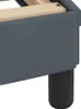 vidaXL Bettgestell "Dover" Dunkelgrau 140x200 cm Samt Produktbild-Vorschau 8