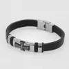 trendor 75801 Herren Leder-Armband Schwarz mit Kreuz 3 Náhled obrázku produktu