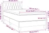 vidaXL Boxspringbett mit Matratze Dunkelgrau 90x200 cm Produktbild-Vorschau 8