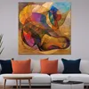 Abstrakt fließende bunte Formen Leinwandbild Wandbild Produktbild-Vorschau 3