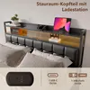 UnboxG Polsterbett 160x200cm mit Stauraum & Gasdruckfeder, Produktbild-Vorschau 6