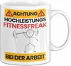 Fitnessfreak Tasse Geschenk Lustiger Spruch Geschenkidee Produktbild-Vorschau 1