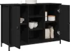Komoda vidaXL, czarna, imitacja dębu, 100 x 35 x 70 cm Podgląd zdjęcia produktu 3