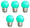 7363 LED Tropfen Lampe 1 Watt grün Sockel E-27 5-er SET Produktbild-Vorschau 1
