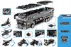 A collage of images showing a building block S.W.A.T. vehicle and its components, along with other smaller vehicles. Náhled obrázku produktu