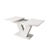 A white rectangular dining table with an extension mechanism is shown against a white background. Anteprima dell’immagine prodotto