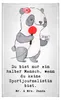 Mr. & Mrs. Panda Handtuch Sportjournalistin Herz - Weiß - Produktbild-Vorschau 1