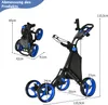 Wózek golfowy COSTWAY, 4-kołowy wózek golfowy, wózek Podgląd zdjęcia produktu 2