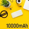 A flat lay of office supplies and a power bank on a yellow background. Náhľad obrázku produktu