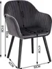 WOLTU 4er-Set Esszimmerstuhl, Sessel, Polsterstuhl mit Produktbild-Vorschau 6
