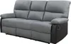 Relax-Sofa "Lincoln" - 3-Sitzer - Schwarz / Dunkelgrau Produktbild-Vorschau 1