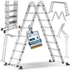 MASKO® Leiter Aluminium 6in1 Mehrzweckleiter Anlegeleiter Produktbild-Vorschau 1