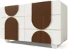 Cassettiera Sweiko con 6 cassetti e design curvo, Elegante Anteprima dell’immagine prodotto 9