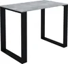 A product shot of a table with a concrete-look top and black metal legs, presented on a white background. Produktbild-Vorschau
