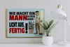 Holzschild  wie macht ein Mann Küche sauber, 40 x 30 cm, Produktbild-Vorschau 4