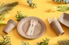 Papier Teller ECO 15 cm – 100 Stück umweltfreundliches Einweggeschirr Náhľad obrázku produktu