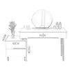 Schminktisch Kosmetiktisch LOFT / Möbelset mit 80 cm Produktbild-Vorschau 3