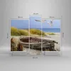 Bild auf Leinwand - Leinwandbild - 3 Teile - Strand Möwen Produktbild-Vorschau 3