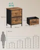 Komoda, skříň, 2 látkové zásuvky, do ložnice, předsíně, Náhled obrázku produktu 7