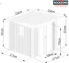 Rockford Gerätehaus Metall Geräteschuppen 232 x 254 cm Produktbild-Vorschau 3