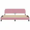 vidaXL Struttura letto con testiera "Dover" rosa 180x200 cm Anteprima dell’immagine prodotto 4