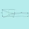 A technical drawing of a ceiling fan with dimensions indicated. Náhled obrázku produktu