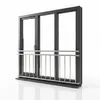 90x184CM Geländer für französischen Balkon aus Edelstahl Produktbild-Vorschau 8
