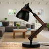 Schreibtischlampe Schwarz Natur verstellbar 52 cm Holz Produktbild-Vorschau 9