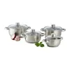 set de 8 casseroles en acier Belly Voir les images du produit 1
