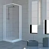 Duschkabine Acquario 80x90 cm mit Falttür, Eckeinstieg Produktbild-Vorschau 2