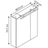 Schildmeyer 125095 Spiegelschrank, 60 x 75 x 16 cm, weiß Produktbild-Vorschau 11
