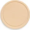 Tagliere in legno rotondo 20 cm con scanalatura | Tagliere Anteprima dell’immagine prodotto 3