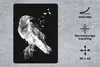 MuchoWow® Mauspad Mousepad Krähe - Vogel - Schwarz - Weiß Produktbild-Vorschau 2