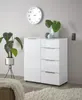 Kommode >Sean< in Weiß, - 90x99x40 cm ( BxHxT) Produktbild-Vorschau 3