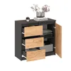 KOMTO Kommode mit 3 Schubladen und Türen – Komodenschrank Produktbild-Vorschau 8