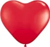 Pastellfarbene Herzballons, Rot, 100 Stück. Produktbild-Vorschau 2