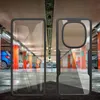 A phone case and screen protector are displayed in a parking garage. Produktbild-Vorschau